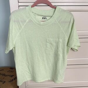 BNWT Madewell MWL Mint Green Women’s Short Sleeve Tee